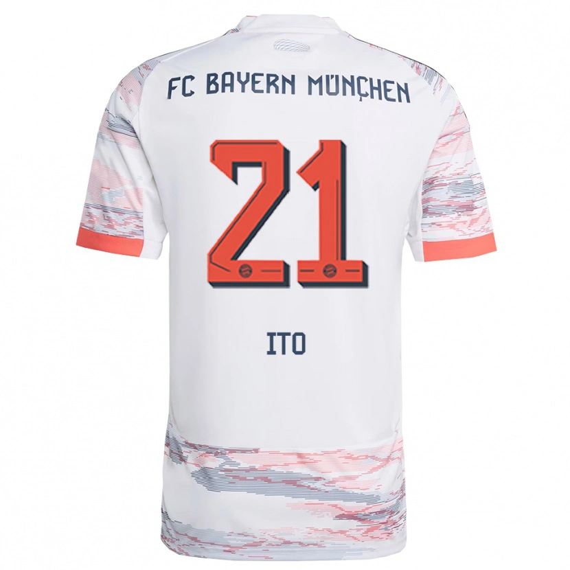 Danxen Damen Hiroki Ito #21 Weiß Grau Auswärtstrikot Trikot 2025/26 T-Shirt Österreich