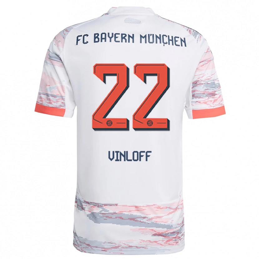 Danxen Damen Matteo Vinloff #22 Weiß Grau Auswärtstrikot Trikot 2025/26 T-Shirt Österreich
