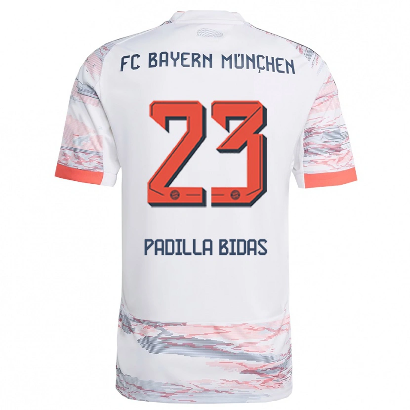 Danxen Damen Natalia Padilla Bidas #23 Weiß Grau Auswärtstrikot Trikot 2025/26 T-Shirt Österreich