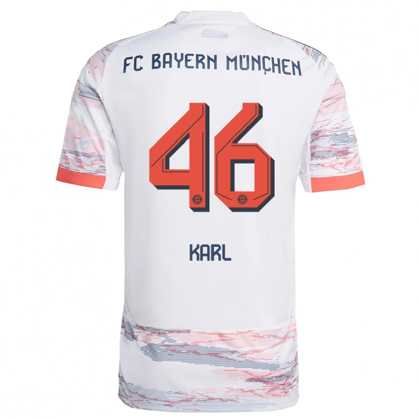 Danxen Damen Lennart Karl #46 Weiß Grau Auswärtstrikot Trikot 2025/26 T-Shirt Österreich