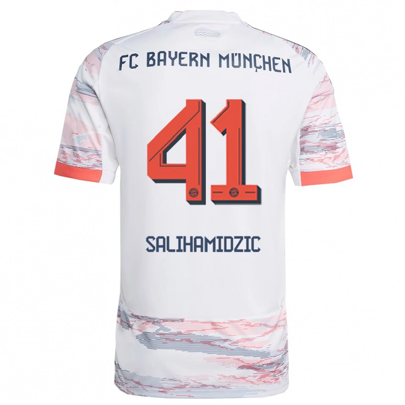 Danxen Damen Nick Salihamidzic #41 Weiß Grau Auswärtstrikot Trikot 2025/26 T-Shirt Österreich