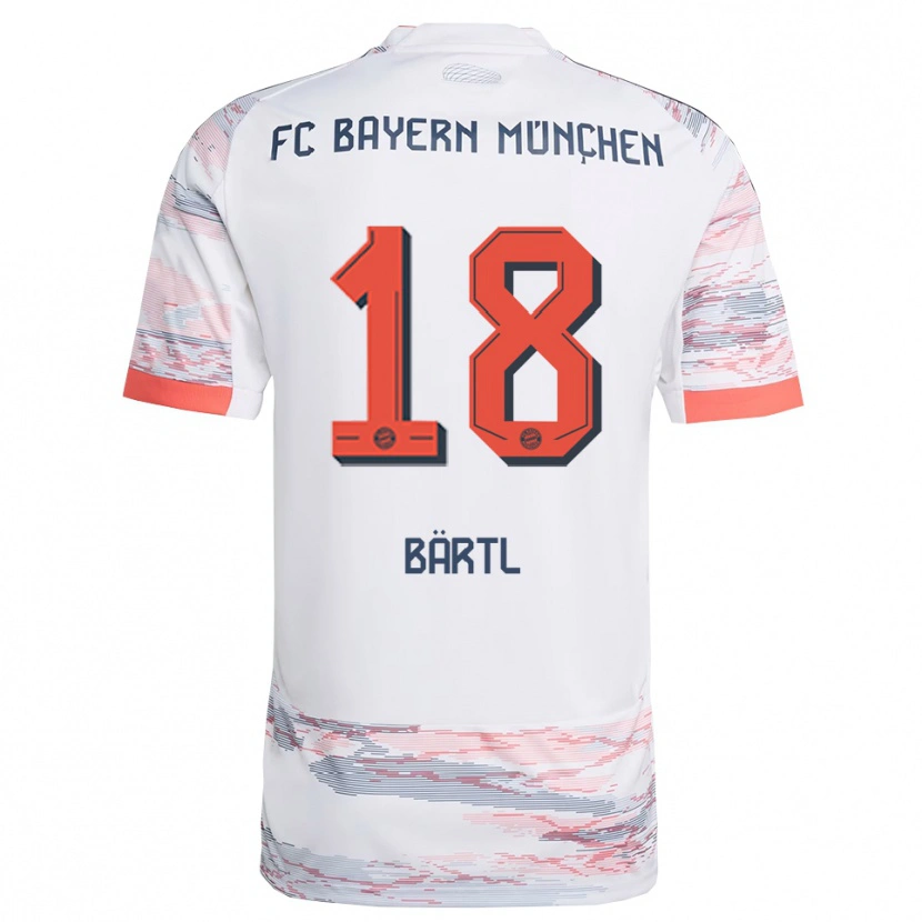 Danxen Damen Jannis Bärtl #18 Weiß Grau Auswärtstrikot Trikot 2025/26 T-Shirt Österreich