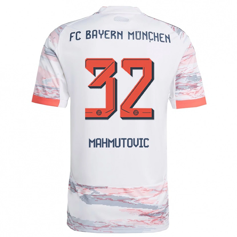 Danxen Damen Ena Mahmutovic #32 Weiß Grau Auswärtstrikot Trikot 2025/26 T-Shirt Österreich