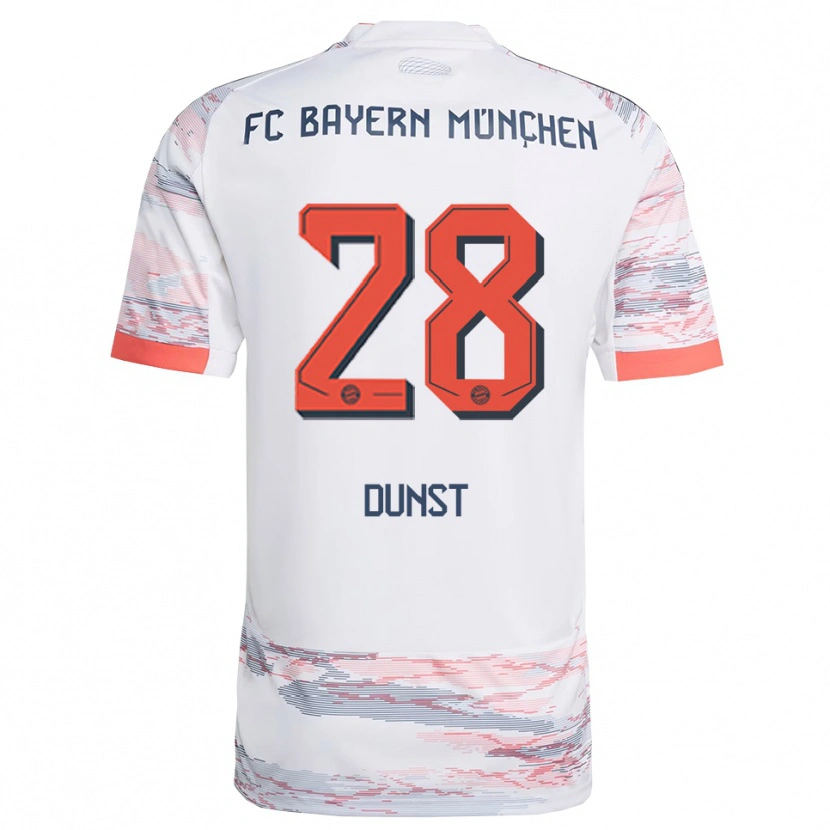Danxen Damen Barbara Dunst #28 Weiß Grau Auswärtstrikot Trikot 2025/26 T-Shirt Österreich