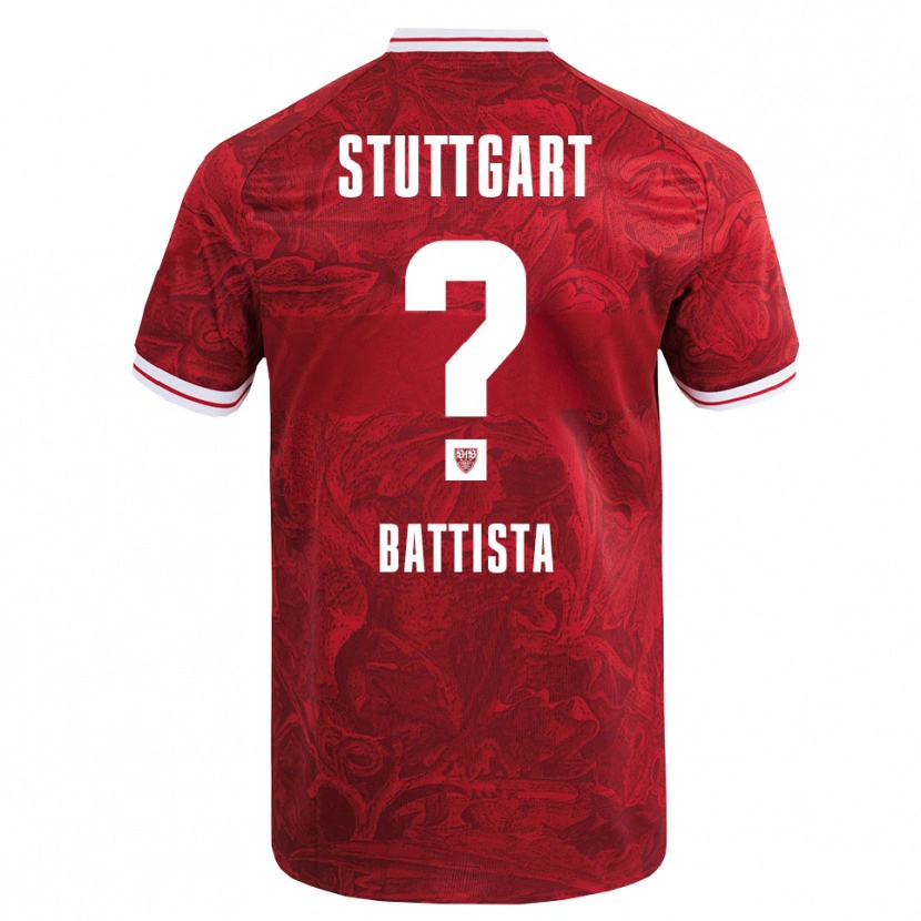 Danxen Damen Luca Battista #0 Rot Schwarz Auswärtstrikot Trikot 2025/26 T-Shirt Österreich