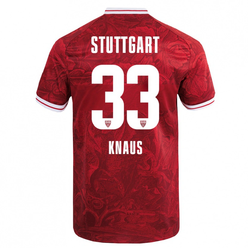 Danxen Damen Jessica Knaus #33 Rot Schwarz Auswärtstrikot Trikot 2025/26 T-Shirt Österreich