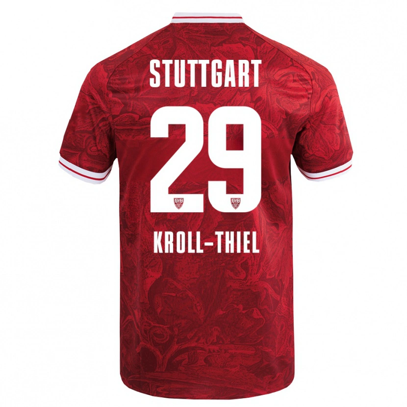 Danxen Damen Colin Kroll-Thiel #29 Rot Schwarz Auswärtstrikot Trikot 2025/26 T-Shirt Österreich