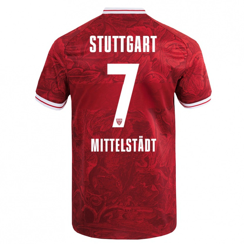 Danxen Damen Maximilian Mittelstädt #7 Rot Schwarz Auswärtstrikot Trikot 2025/26 T-Shirt Österreich