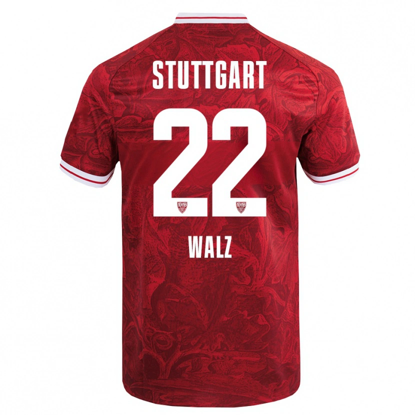 Danxen Damen Tom Walz #22 Rot Schwarz Auswärtstrikot Trikot 2025/26 T-Shirt Österreich