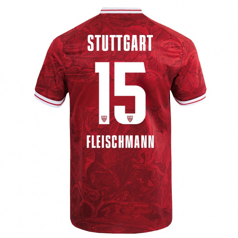 Danxen Damen Svea Fleischmann #15 Rot Schwarz Auswärtstrikot Trikot 2025/26 T-Shirt Österreich