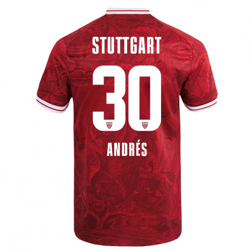 Danxen Damen Chema Andrés #30 Rot Schwarz Auswärtstrikot Trikot 2025/26 T-Shirt Österreich