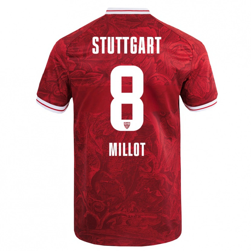 Danxen Damen Enzo Millot #8 Rot Schwarz Auswärtstrikot Trikot 2025/26 T-Shirt Österreich