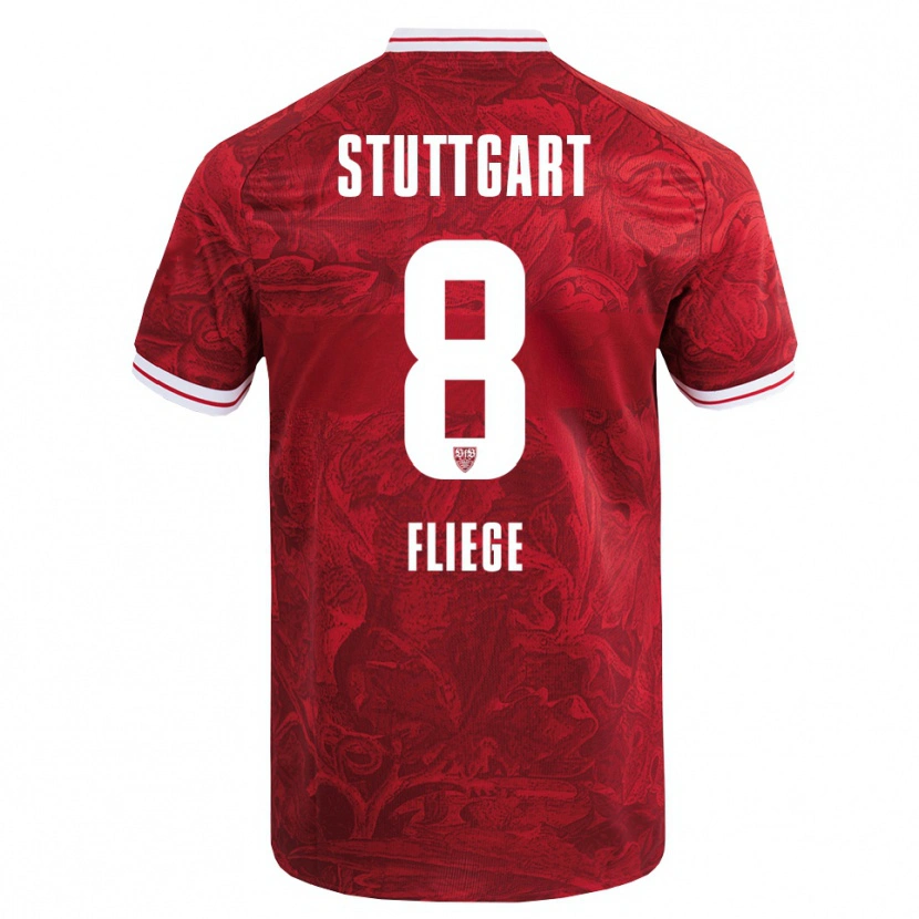 Danxen Damen Anna Fliege #8 Rot Schwarz Auswärtstrikot Trikot 2025/26 T-Shirt Österreich