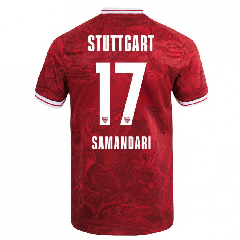 Danxen Damen Sohrab Samandari #17 Rot Schwarz Auswärtstrikot Trikot 2025/26 T-Shirt Österreich
