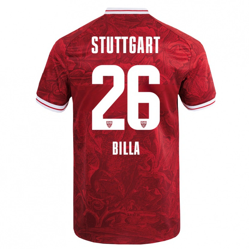 Danxen Damen Nicole Billa #26 Rot Schwarz Auswärtstrikot Trikot 2025/26 T-Shirt Österreich