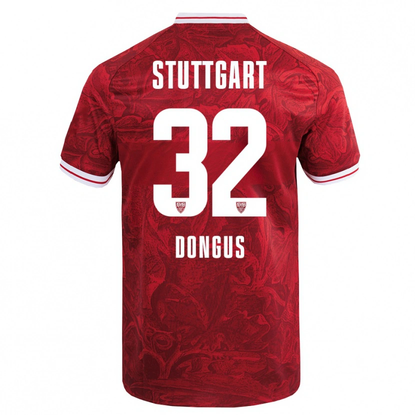 Danxen Damen Tamar Dongus #32 Rot Schwarz Auswärtstrikot Trikot 2025/26 T-Shirt Österreich