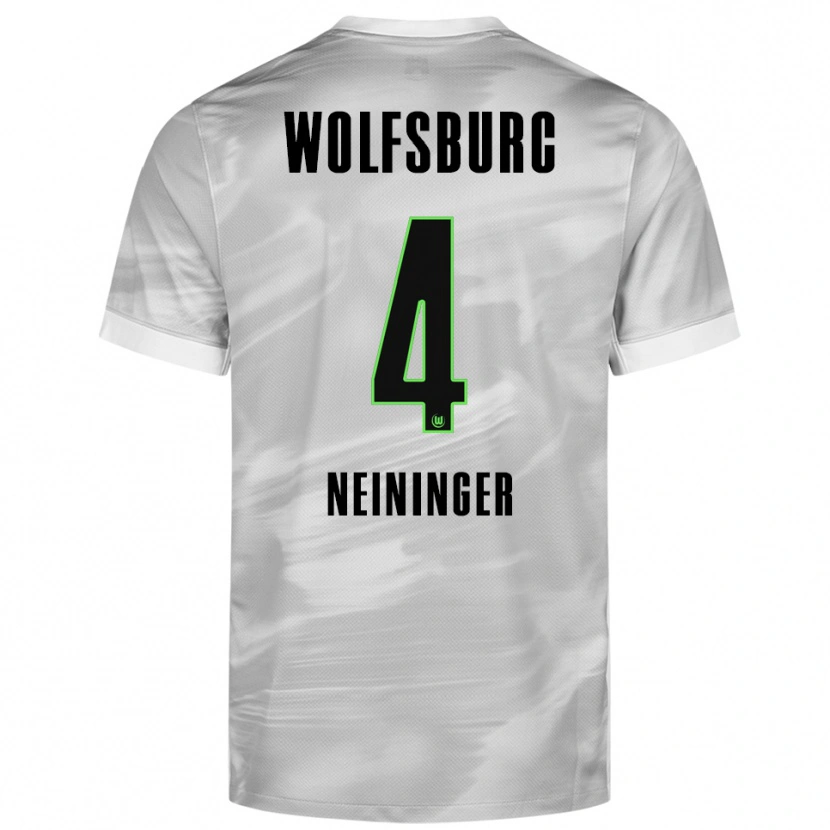 Danxen Damen Till Neininger #4 Grau Weiß Auswärtstrikot Trikot 2025/26 T-Shirt Österreich