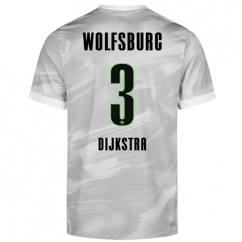 Danxen Damen Caitlin Dijkstra #3 Grau Weiß Auswärtstrikot Trikot 2025/26 T-Shirt Österreich