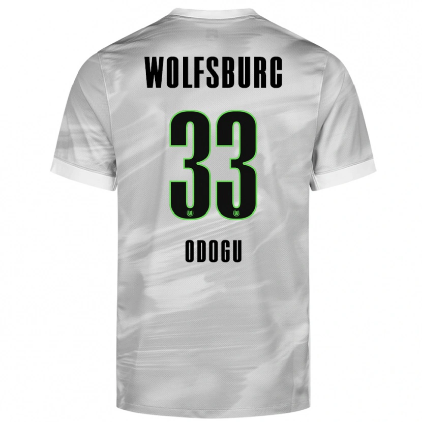 Danxen Damen David Odogu #33 Grau Weiß Auswärtstrikot Trikot 2025/26 T-Shirt Österreich