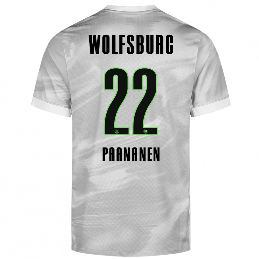 Danxen Damen Otto Paananen #22 Grau Weiß Auswärtstrikot Trikot 2025/26 T-Shirt Österreich
