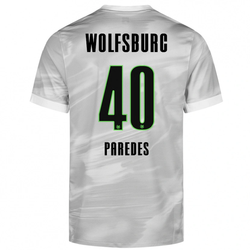 Danxen Damen Kevin Paredes #40 Grau Weiß Auswärtstrikot Trikot 2025/26 T-Shirt Österreich