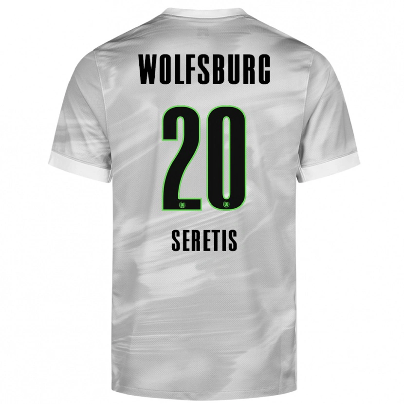 Danxen Damen Isaiah Seretis #20 Grau Weiß Auswärtstrikot Trikot 2025/26 T-Shirt Österreich
