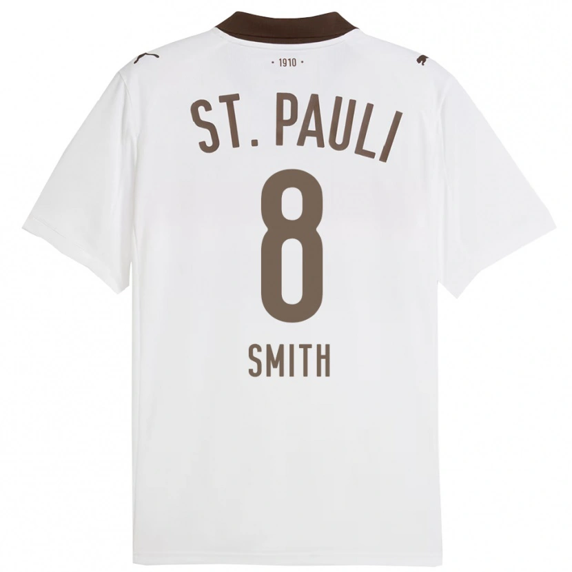 Danxen Damen Eric Smith #8 Weiß Rot Auswärtstrikot Trikot 2025/26 T-Shirt Österreich