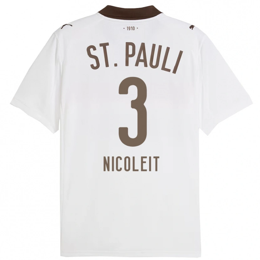 Danxen Damen Gianna Nicoleit #3 Weiß Rot Auswärtstrikot Trikot 2025/26 T-Shirt Österreich