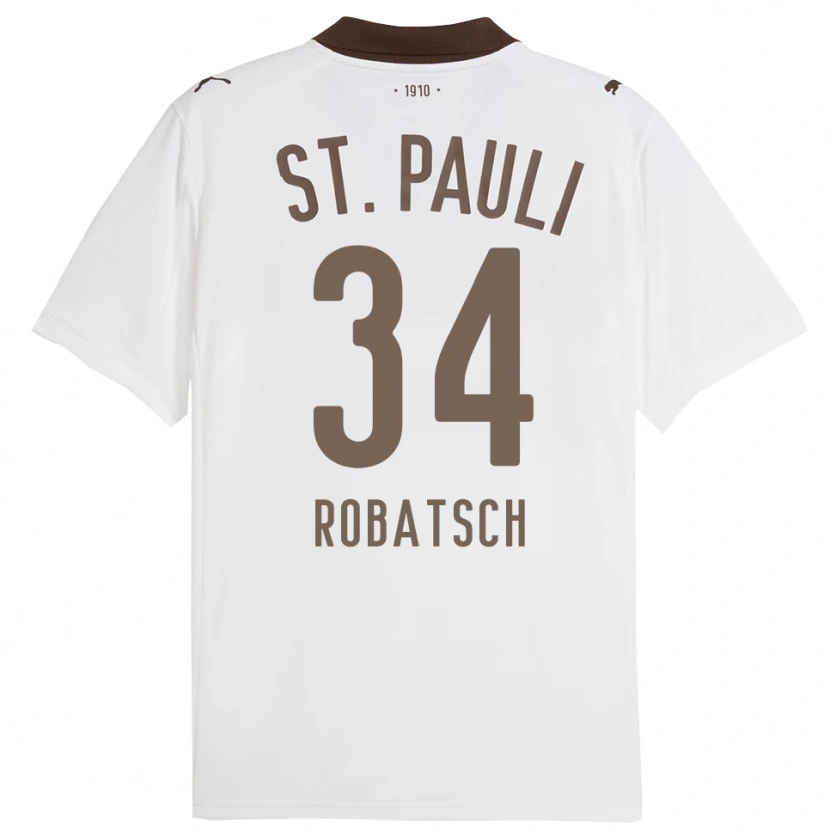 Danxen Damen Jannik Robatsch #34 Weiß Rot Auswärtstrikot Trikot 2025/26 T-Shirt Österreich