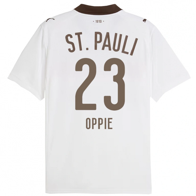 Danxen Damen Louis Oppie #23 Weiß Rot Auswärtstrikot Trikot 2025/26 T-Shirt Österreich