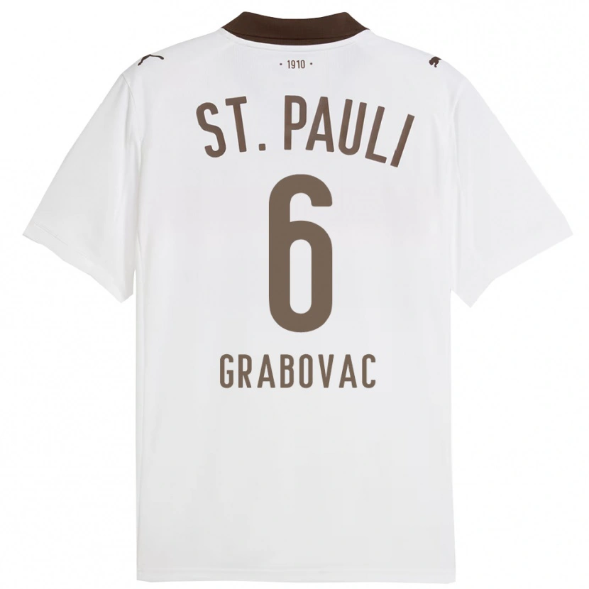 Danxen Damen Danijel Grabovac #6 Weiß Rot Auswärtstrikot Trikot 2025/26 T-Shirt Österreich