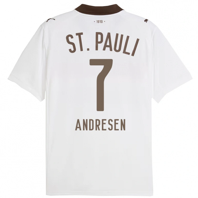 Danxen Damen Jan Andresen #7 Weiß Rot Auswärtstrikot Trikot 2025/26 T-Shirt Österreich