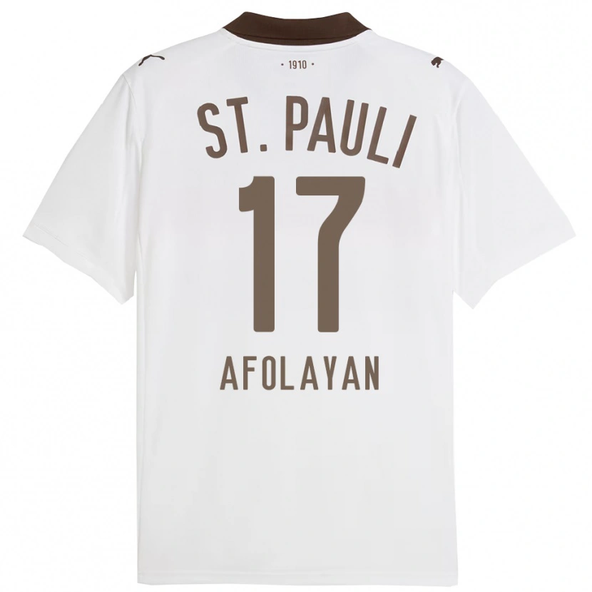 Danxen Damen Oladapo Afolayan #17 Weiß Rot Auswärtstrikot Trikot 2025/26 T-Shirt Österreich