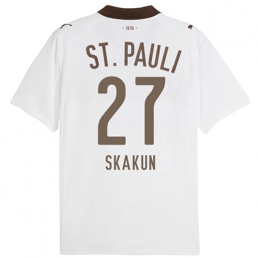 Danxen Damen Oleg Skakun #27 Weiß Rot Auswärtstrikot Trikot 2025/26 T-Shirt Österreich