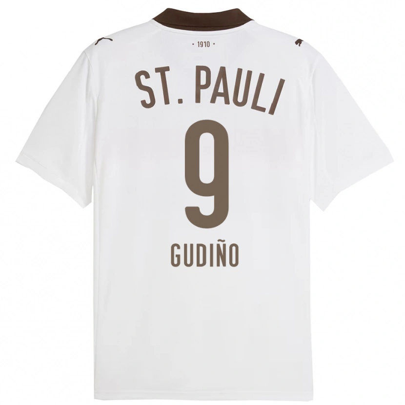 Danxen Damen Alberto Gudiño #9 Weiß Rot Auswärtstrikot Trikot 2025/26 T-Shirt Österreich