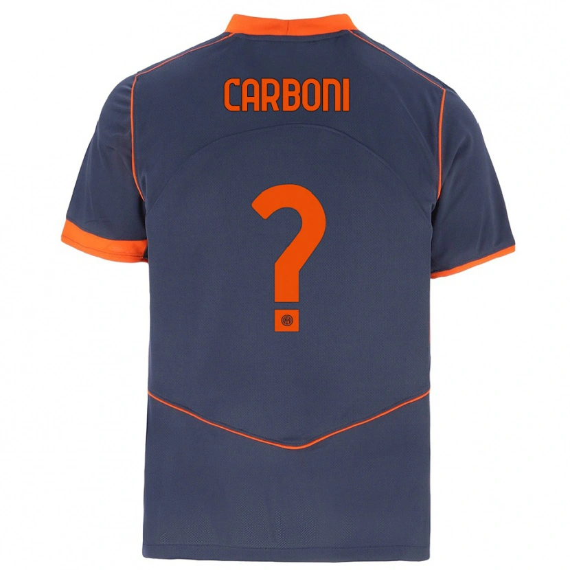 Danxen Damen Cristiano Carboni #0 Grau Orange Ausweichtrikot Trikot 2025/26 T-Shirt Österreich