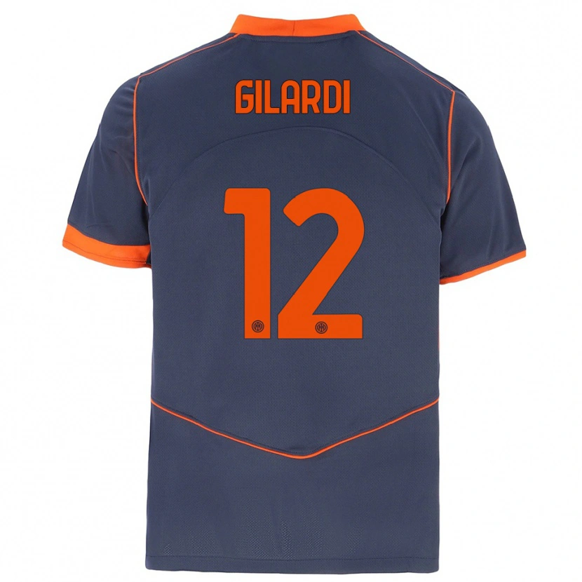 Danxen Damen Astrid Gilardi #12 Grau Orange Ausweichtrikot Trikot 2025/26 T-Shirt Österreich