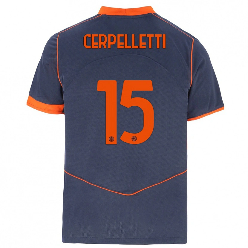 Danxen Damen Filippo Cerpelletti #15 Grau Orange Ausweichtrikot Trikot 2025/26 T-Shirt Österreich