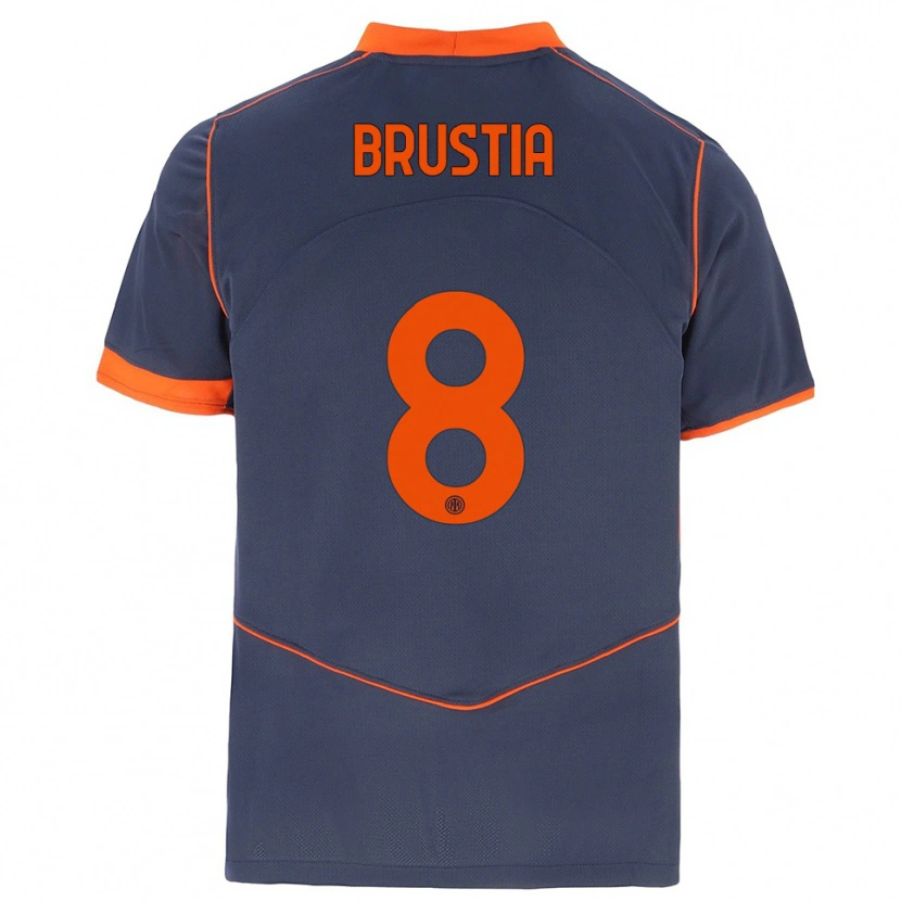 Danxen Damen Martina Brustia #8 Grau Orange Ausweichtrikot Trikot 2025/26 T-Shirt Österreich