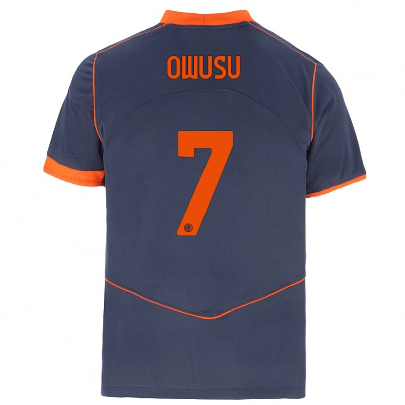 Danxen Damen Enoch Owusu #7 Grau Orange Ausweichtrikot Trikot 2025/26 T-Shirt Österreich