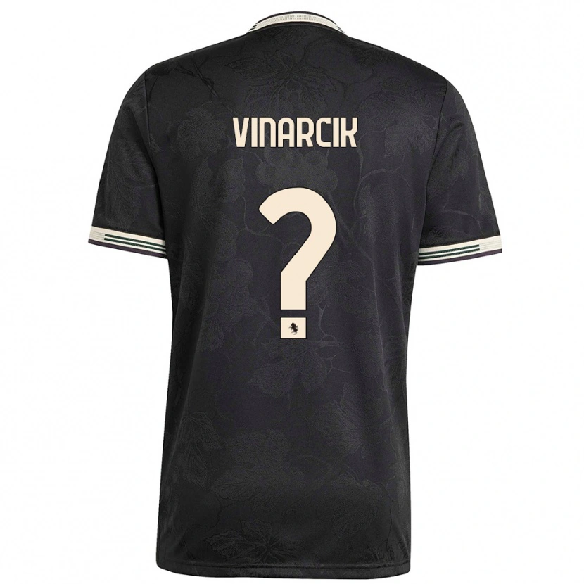 Danxen Damen Jakub Vinarcik #0 Schwarz Weiß Grün Ausweichtrikot Trikot 2025/26 T-Shirt Österreich