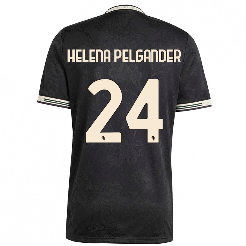 Danxen Damen Elsa Helena Pelgander #24 Schwarz Weiß Grün Ausweichtrikot Trikot 2025/26 T-Shirt Österreich
