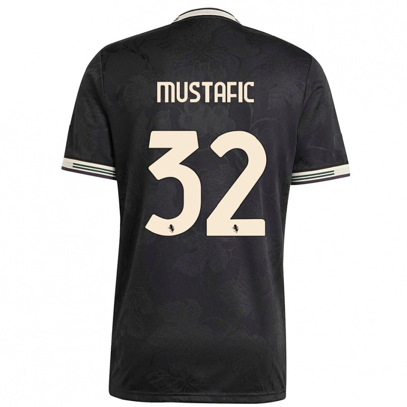 Danxen Damen Emma Mustafic #32 Schwarz Weiß Grün Ausweichtrikot Trikot 2025/26 T-Shirt Österreich