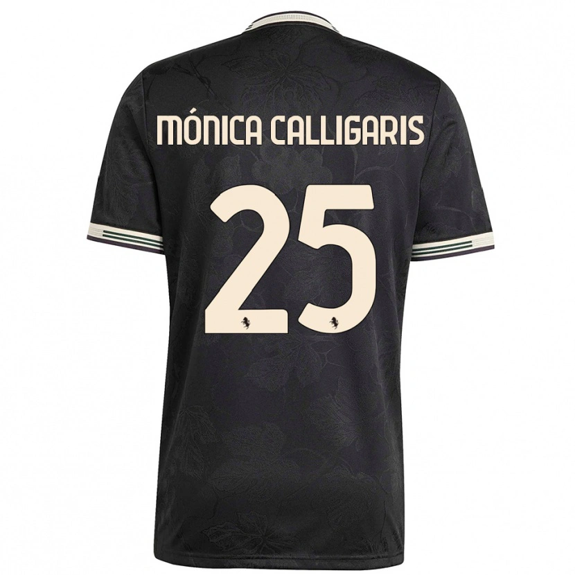 Danxen Damen Viola Mónica Calligaris #25 Schwarz Weiß Grün Ausweichtrikot Trikot 2025/26 T-Shirt Österreich