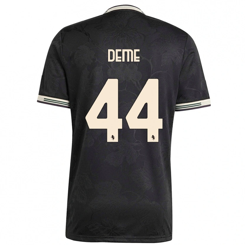 Danxen Damen Serigne Deme #44 Schwarz Weiß Grün Ausweichtrikot Trikot 2025/26 T-Shirt Österreich