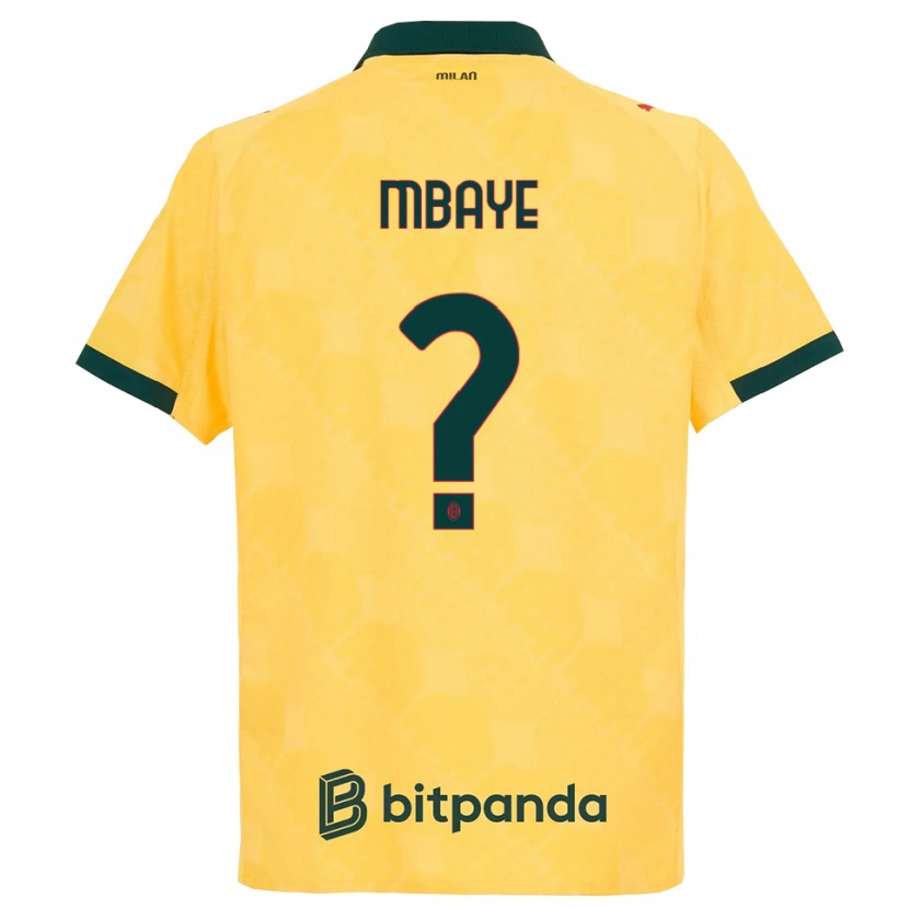Danxen Damen Astin Mbaye #0 Gelb Schwarz Ausweichtrikot Trikot 2025/26 T-Shirt Österreich