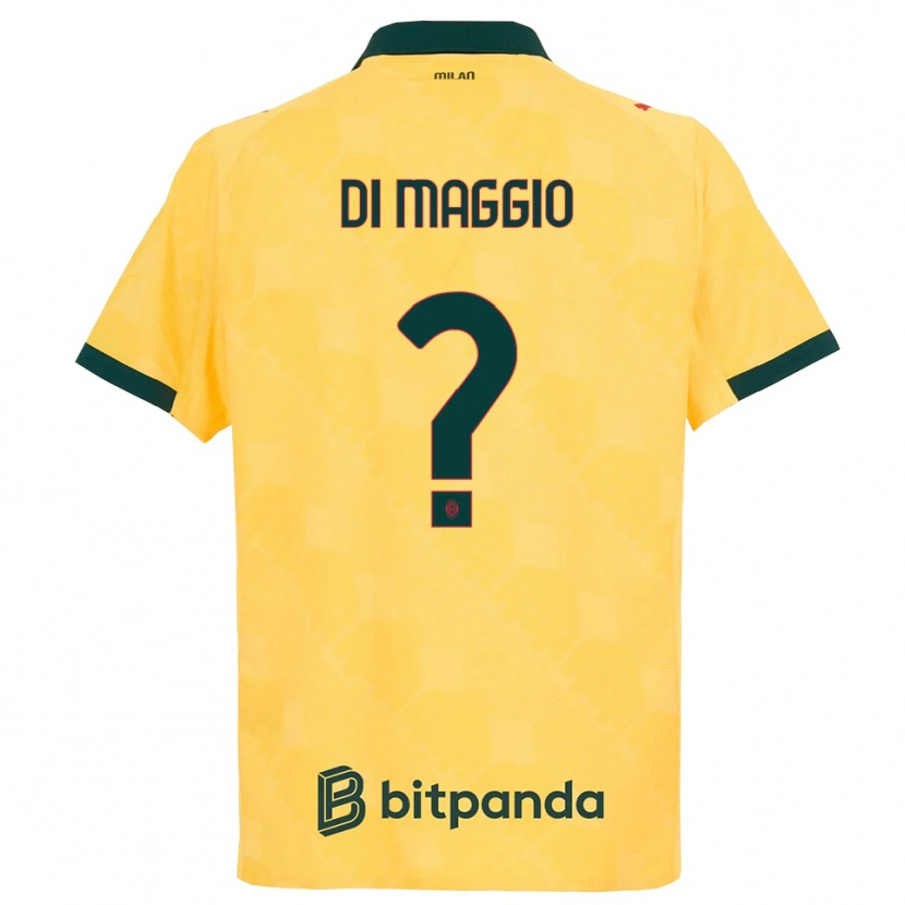 Danxen Damen Simone Di Maggio #0 Gelb Schwarz Ausweichtrikot Trikot 2025/26 T-Shirt Österreich
