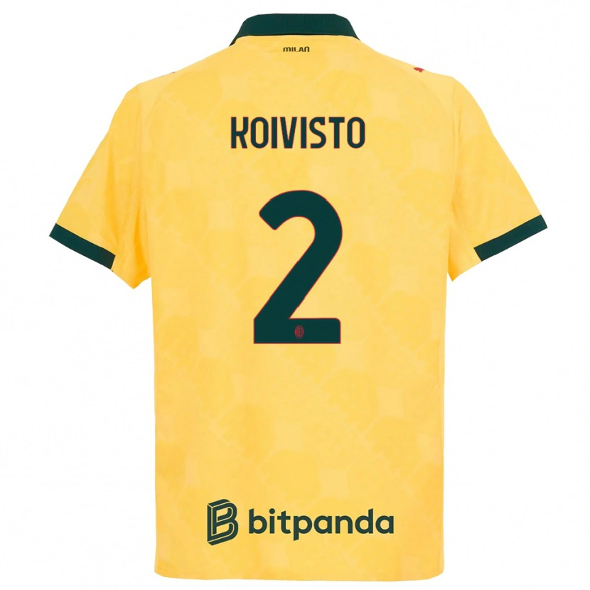 Danxen Damen Emma Koivisto #2 Gelb Schwarz Ausweichtrikot Trikot 2025/26 T-Shirt Österreich