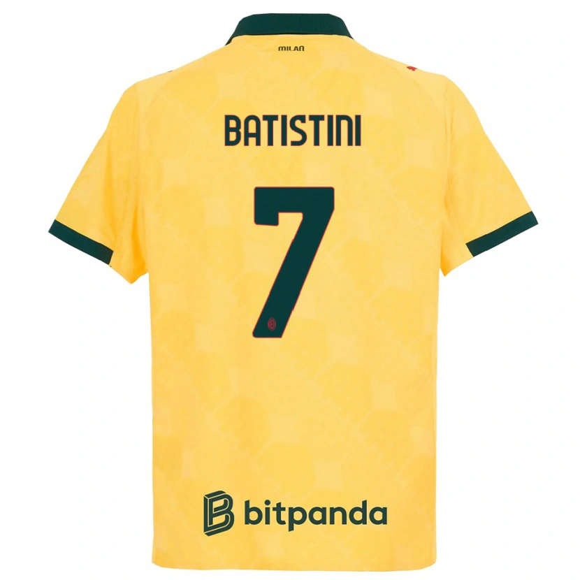 Danxen Damen Simone Batistini #7 Gelb Schwarz Ausweichtrikot Trikot 2025/26 T-Shirt Österreich