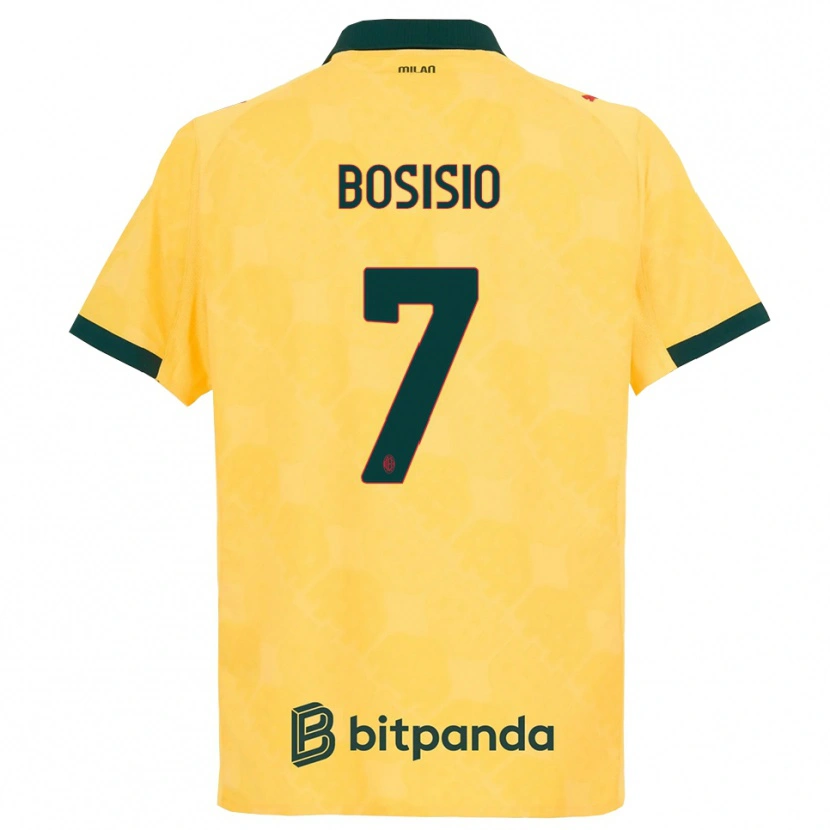 Danxen Damen Josuè Bosisio #7 Gelb Schwarz Ausweichtrikot Trikot 2025/26 T-Shirt Österreich